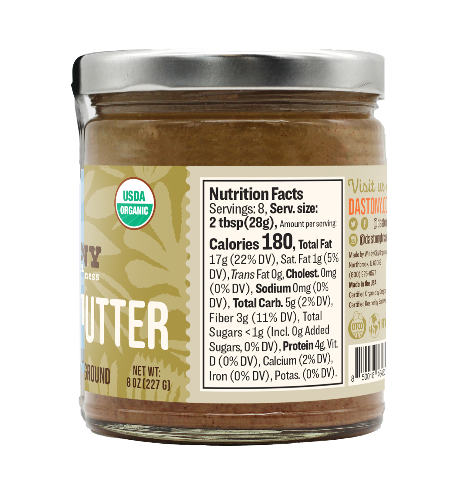 Windy City Organics - Wholesale Nut Butter - Organic Raw Hazelnut Butter1