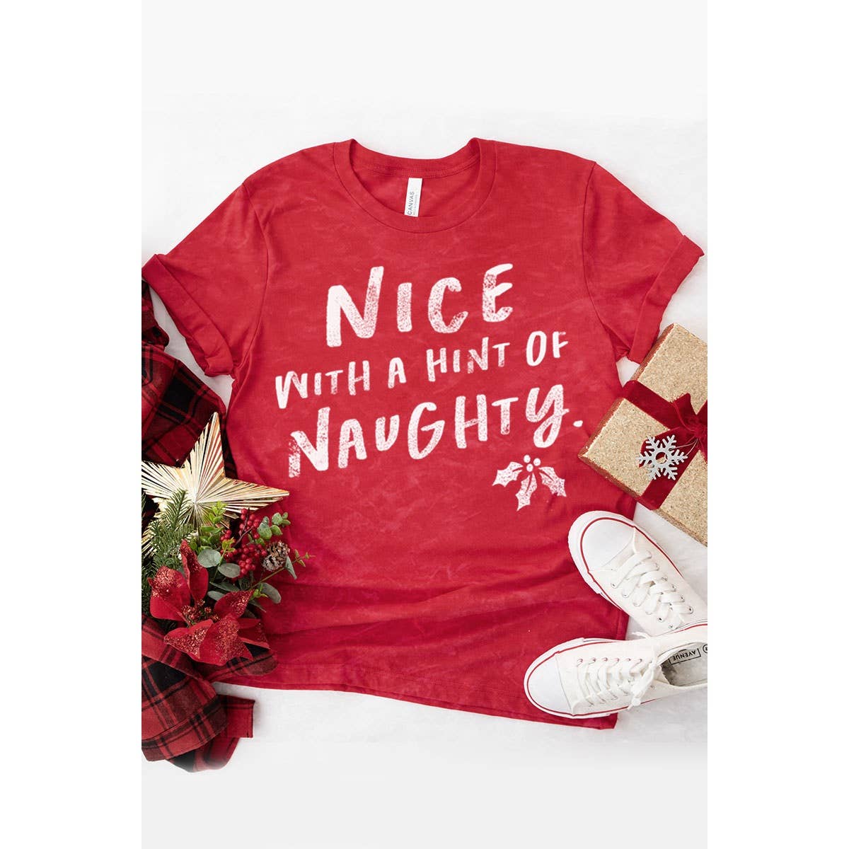 HRTandLUV - Wholesale T-Shirt (Graphic) - Women's - NICE WITH A HINT OF NAUGHTY MINERAL GRAPHIC TEE0