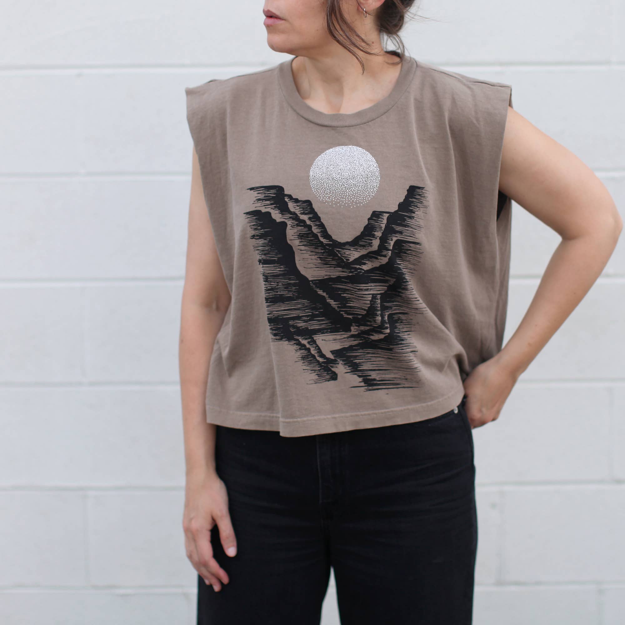Blackbird Supply Co. - Vente Débardeur – femme - Débardeur en coton épais 100 % Canyonlands couleur sable du désert4