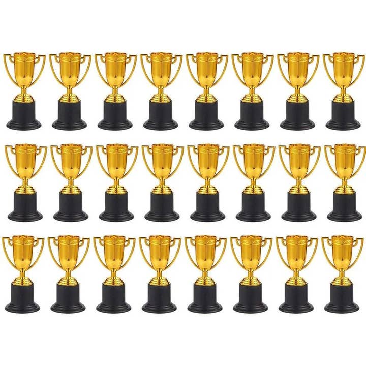 Juvale 24 Pack Mini Trophies, Gold for wholesale by Juvale