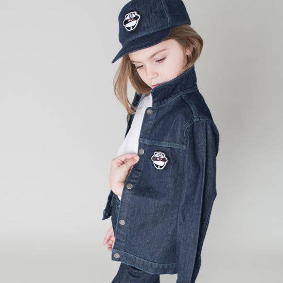 Pamboo - Wholesale Denim Jacket - Kids - Children's denim jacket with 5 emojis1