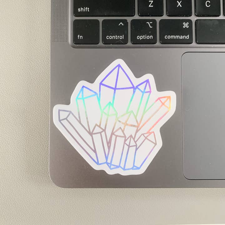 Lemon Press Studio - Wholesale Sticker - Holographic Crystal vinyl sticker1