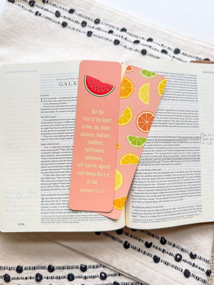 Signets du verset sur le fruit de l'Esprit pour la vente par Nadia Design Co