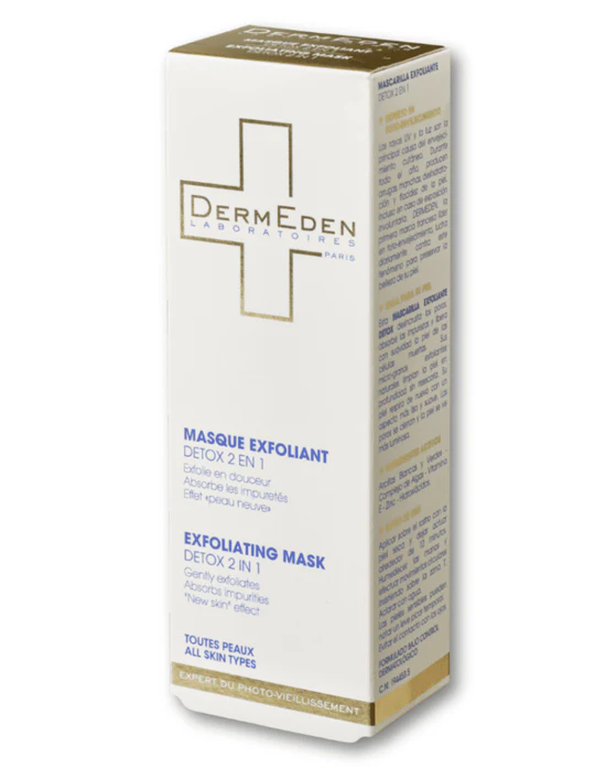 DERMEDEN - Wholesale Skincare Face Mask - Exfoliating Mask Detox 2 in 15