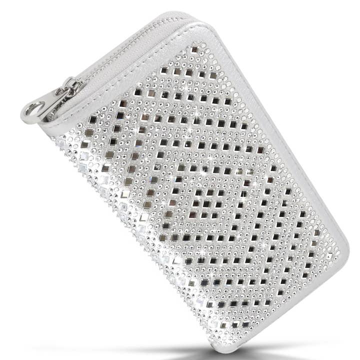 Handbag Express – wholesale Wallet – Women's – Unique Rhinestone Design Accordion Wallet1