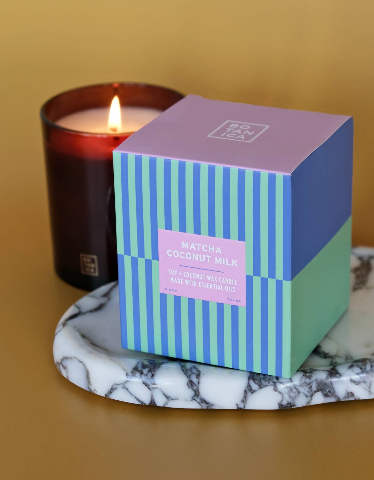 BOTANICA - Wholesale Jar/Filled Candle - Essentials: Matcha + Coconut Milk Candle  | 12 oz.1