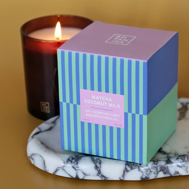 BOTANICA - Wholesale Jar/Filled Candle - Essentials: Matcha + Coconut Milk Candle | 12 oz.1