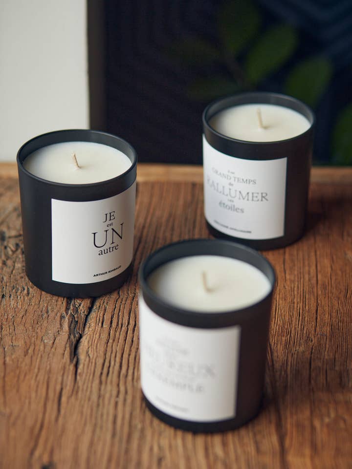 Amber Brown Candle – I Is Another – Arthur Rimbaud for wholesale by Les Jolies Planches