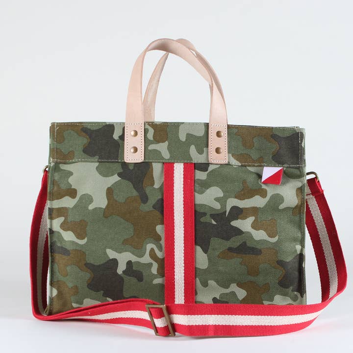 ShoreBags - Wholesale Tote Bag - Women's - Mini Canvas Box Tote (Camo Venture)1