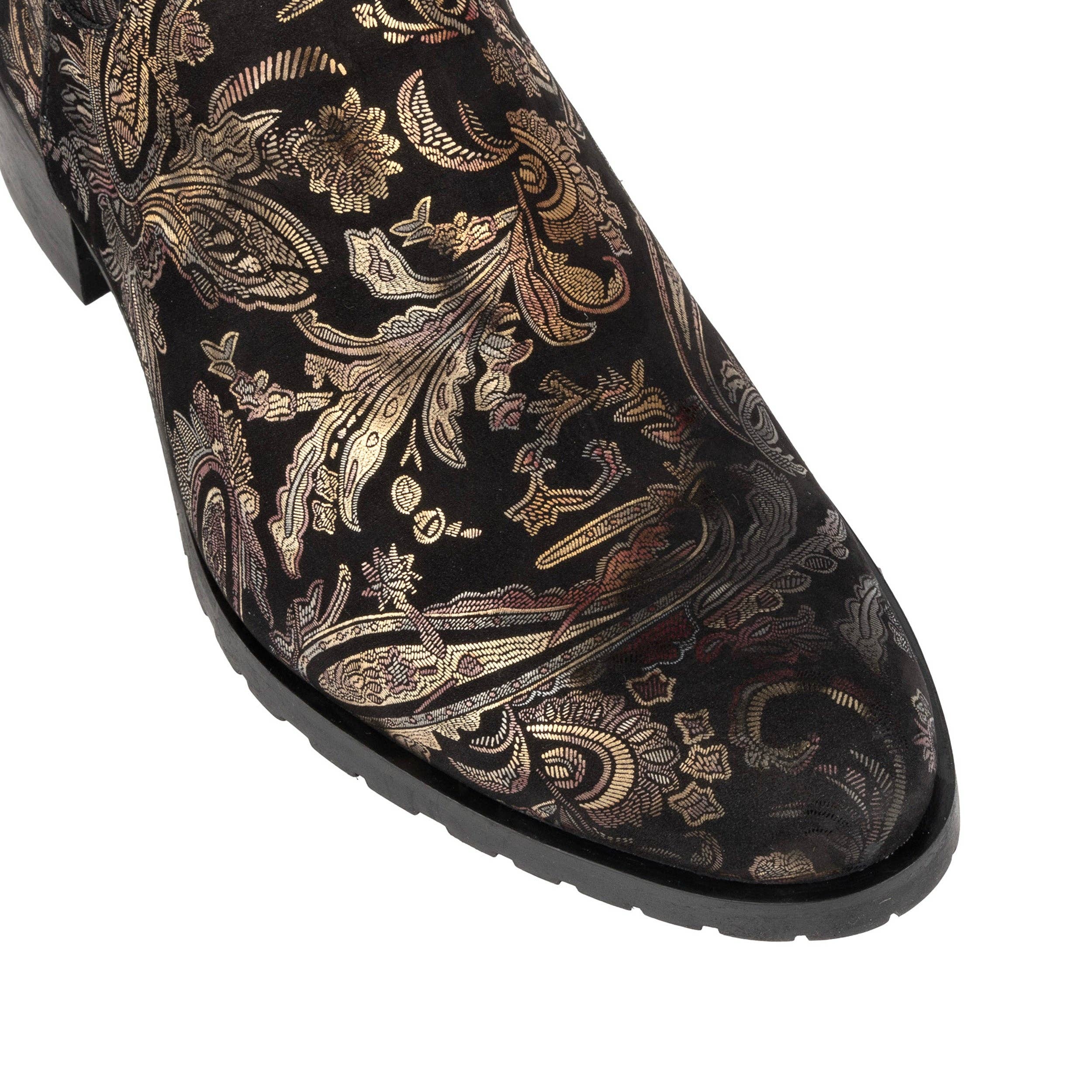 Embassy London – wholesale Boots – Women’s – Rubix - Black & Gold & Burgundy - Women's full length zip long boot6