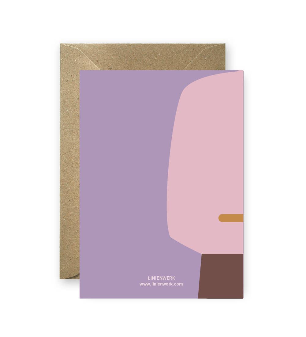 Linienwerk - Vendita all'ingrosso Biglietti di auguri generici - Biglietto pieghevole « Cheers to You » con busta1