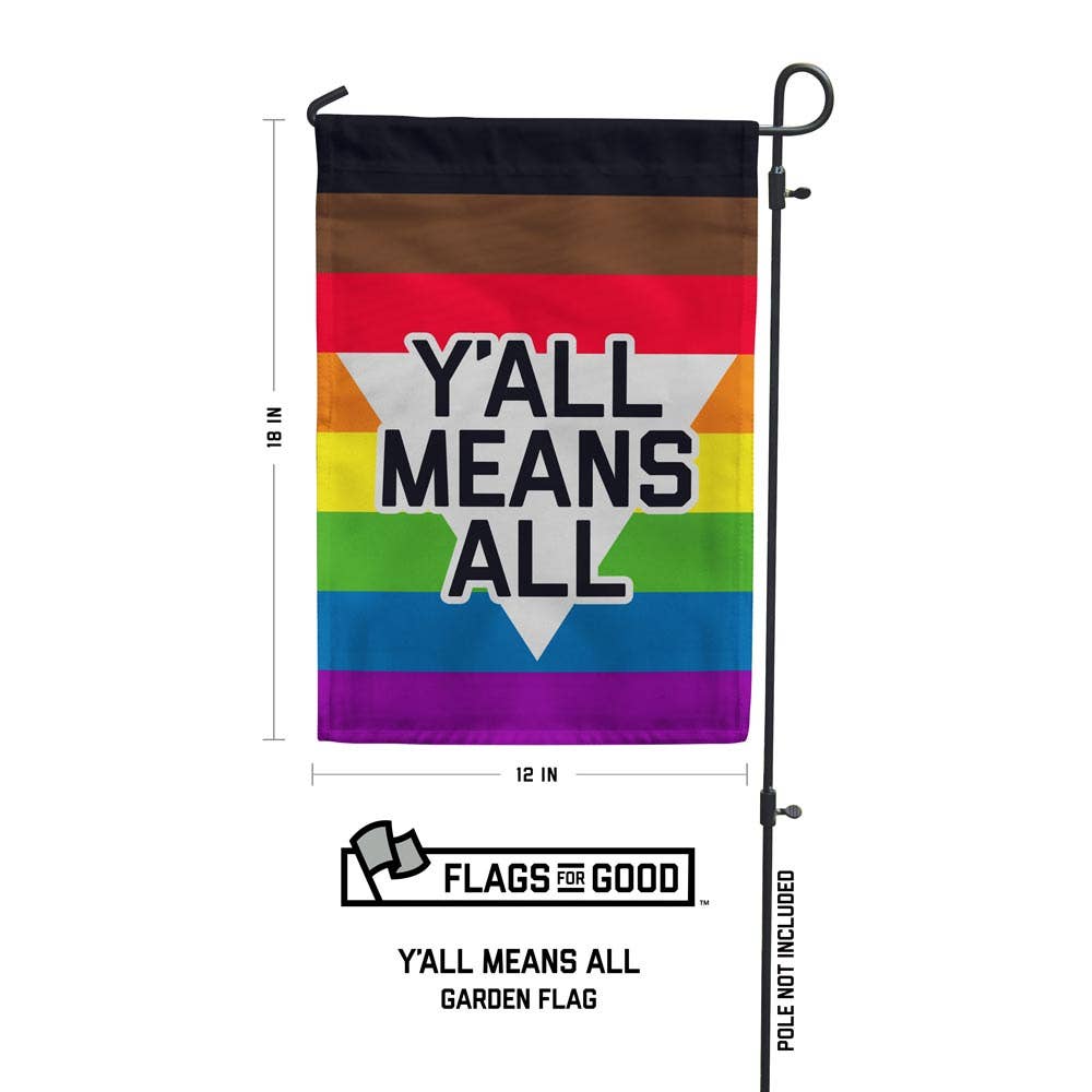 Flags For Good - Vente Drapeaux - Drapeau Y'all Means All Garden3