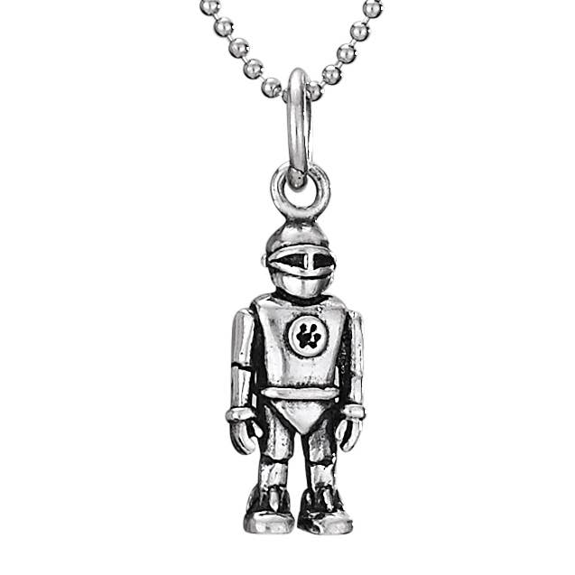 Tiger Mountain Jewelry – wholesale Pendant/charm necklace – Sterling Silver Robot Pendant Necklace