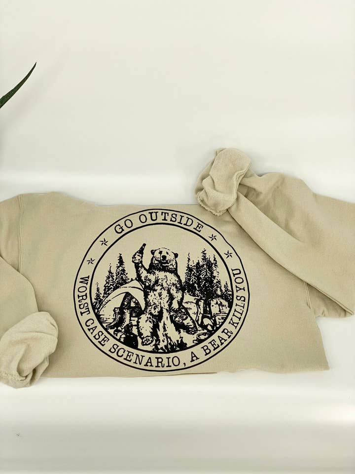 Go Outside Sweatshirt for wholesale by Style by Kenz