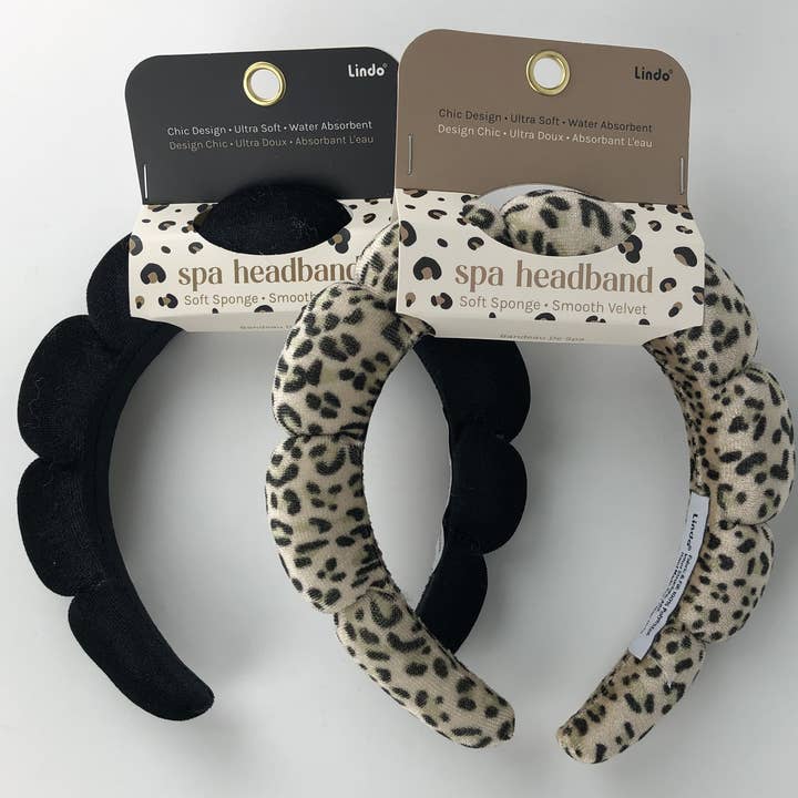 Lindo - Wholesale Spa Headband - Lindo Velvet Spa Headband (Chic Cloud Design)
