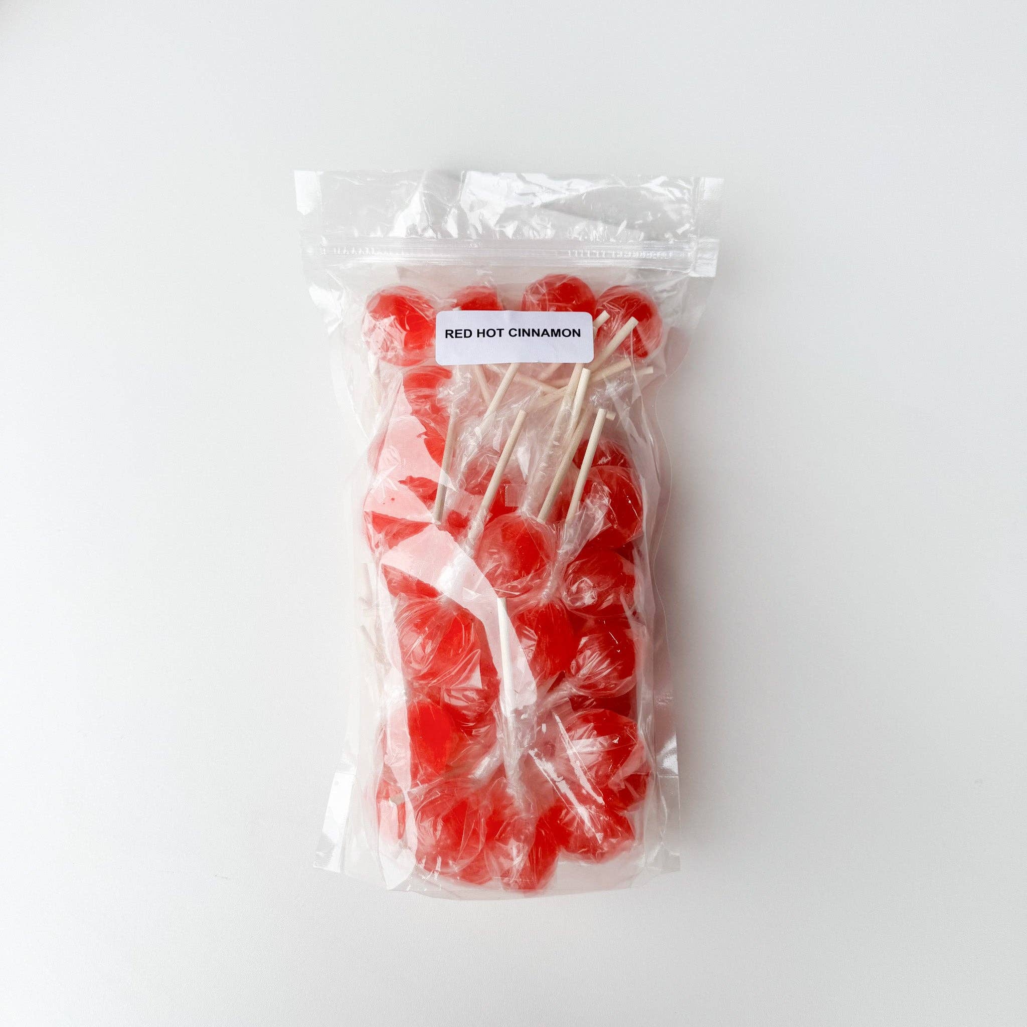 Candy Making Co. - Wholesale Lollipop - Large Lollies: Red Hot Cinnamon Lollipop Candy2