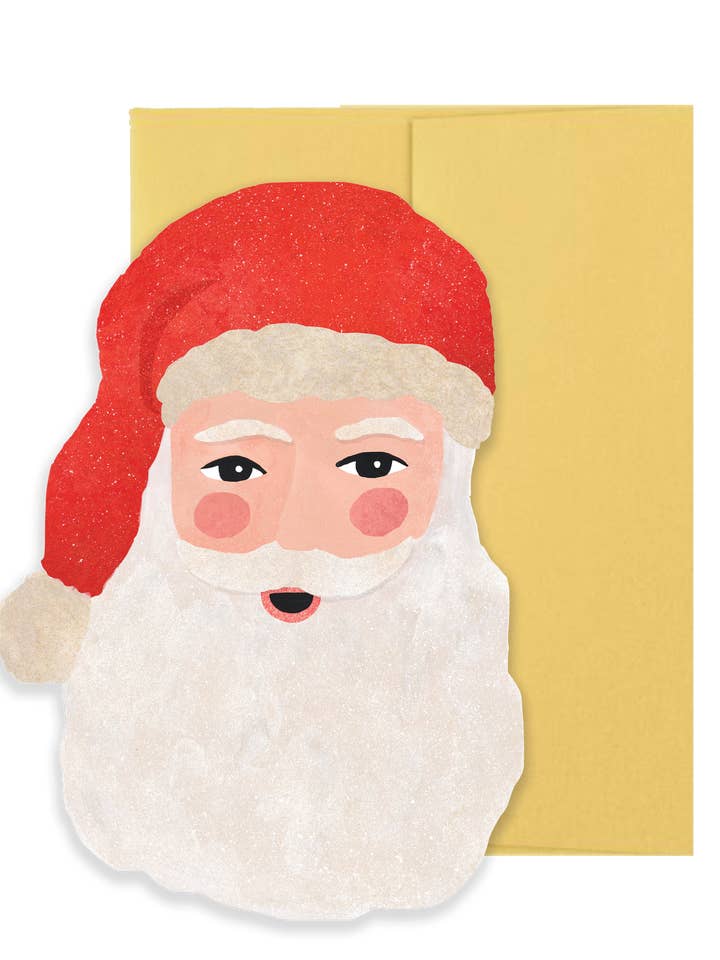 Collection de Noël du Père Noël - Carte découpée pour la vente par Isatopia
