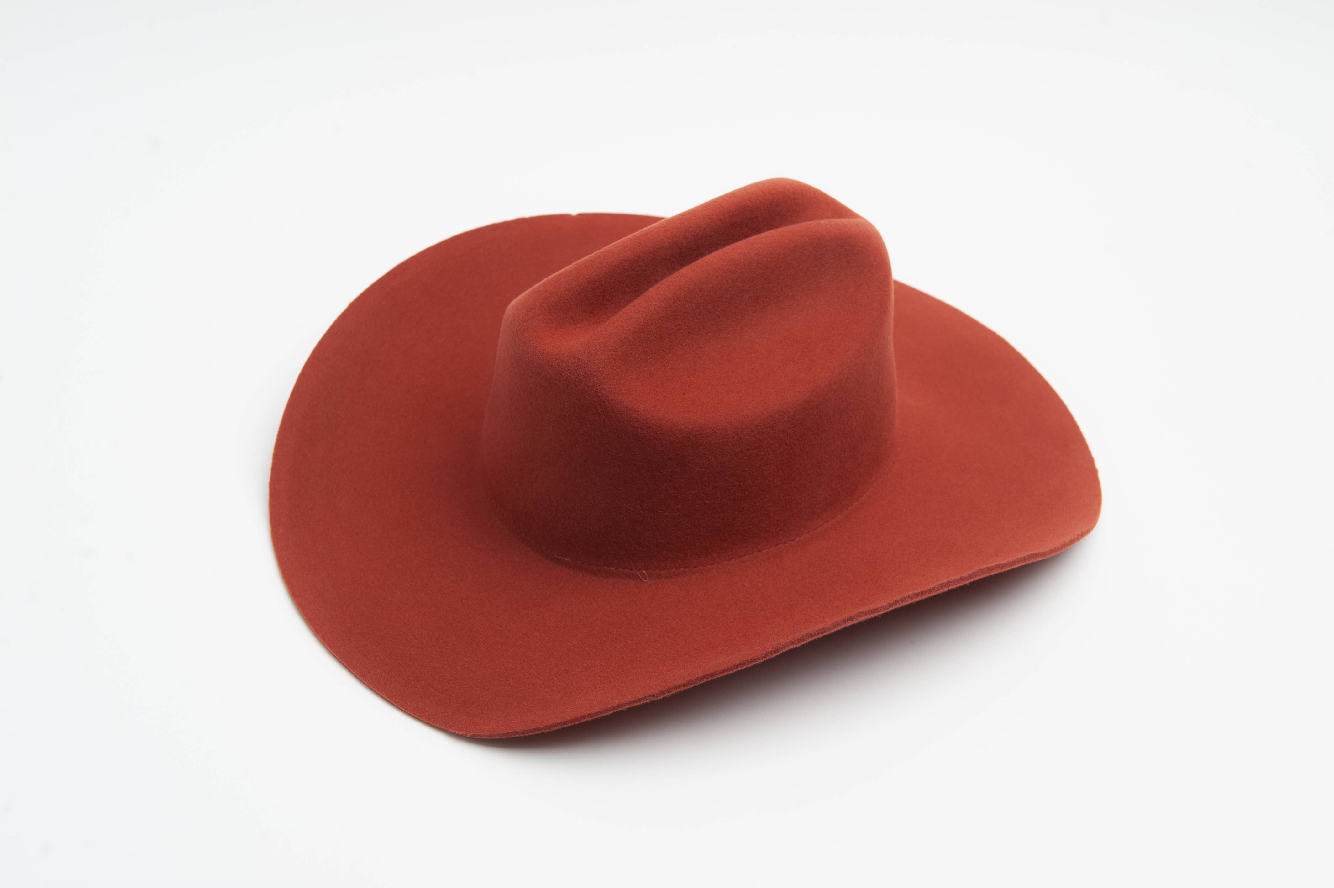 Lucca Couture - Wholesale Cowboyhoed - Dames - Luxe Donkere Cattlemen Wol Rancher Hoed2