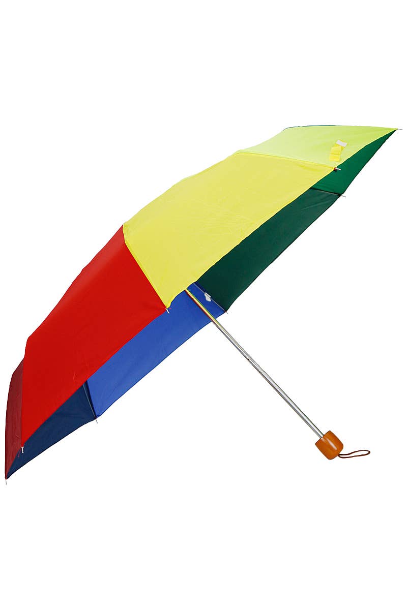 Cap Zone - Wholesale Paraplu - Uniseks - Rainbow compacte paraplu met 8 panelen, handmatig opklapbaar1