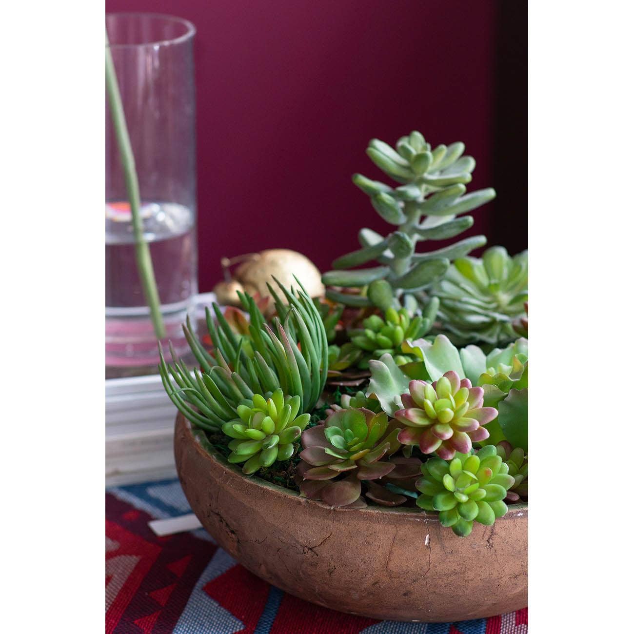 A&B Home Group Inc. – wholesale Konstgjord växt – Faux Stonecrop-suckulentstam 6,5x6,5x7" - Grön3