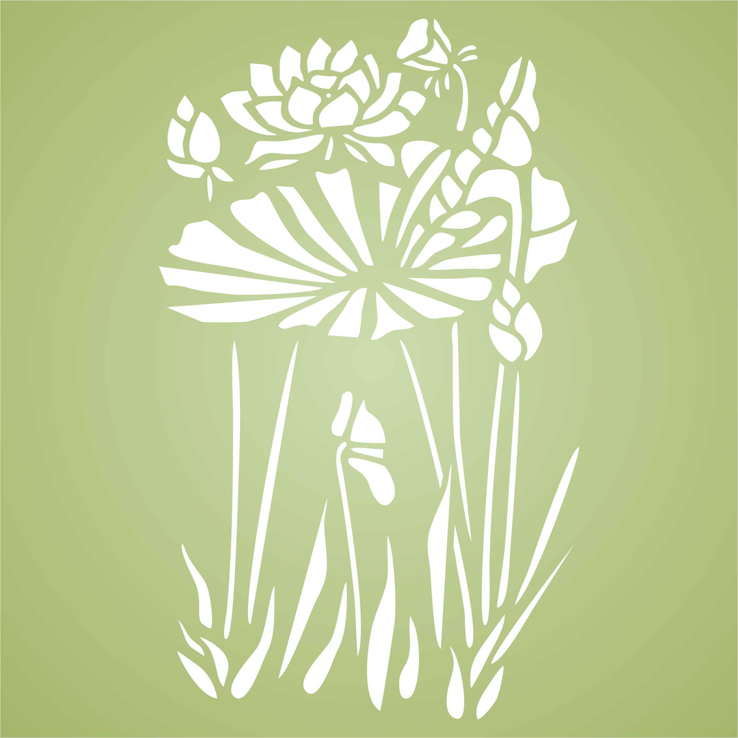 Craft Kreatively - Wholesale Stencil/Craft Die - Water Plants Stencil | Reuseable | Mylar | 1 size4