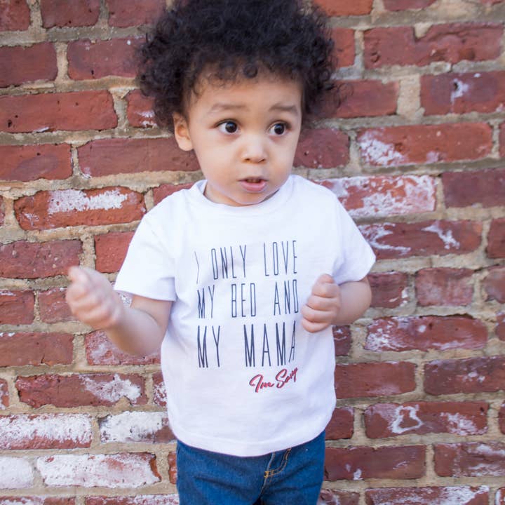 I Only Love My Bed And My Mama Camiseta para venta al por mayor de Mini FLEX KIDS