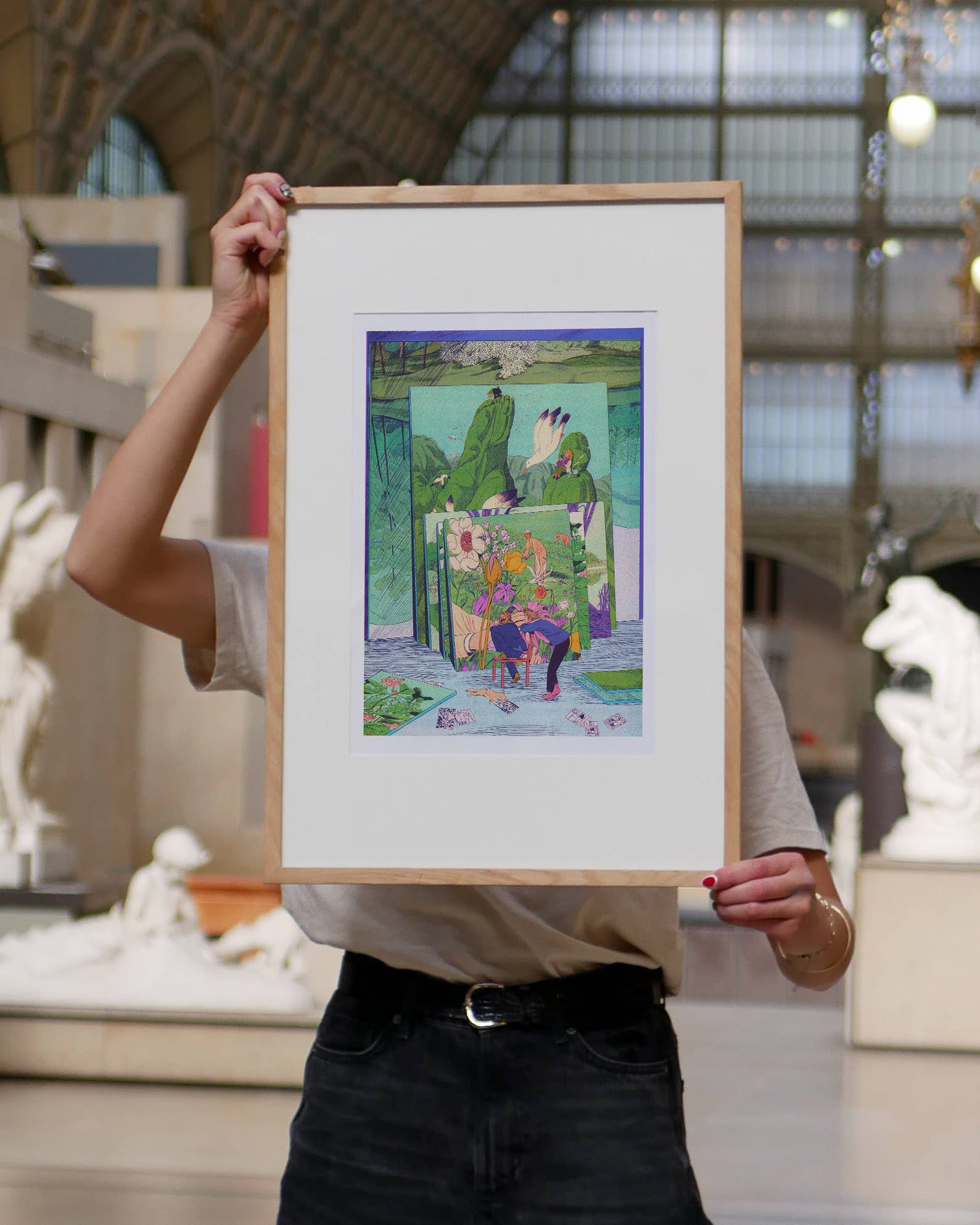 KIBLIND Atelier - Vendita all'ingrosso Poster - Poster A3 - Lo studio del pittore - Karlotta Freier6