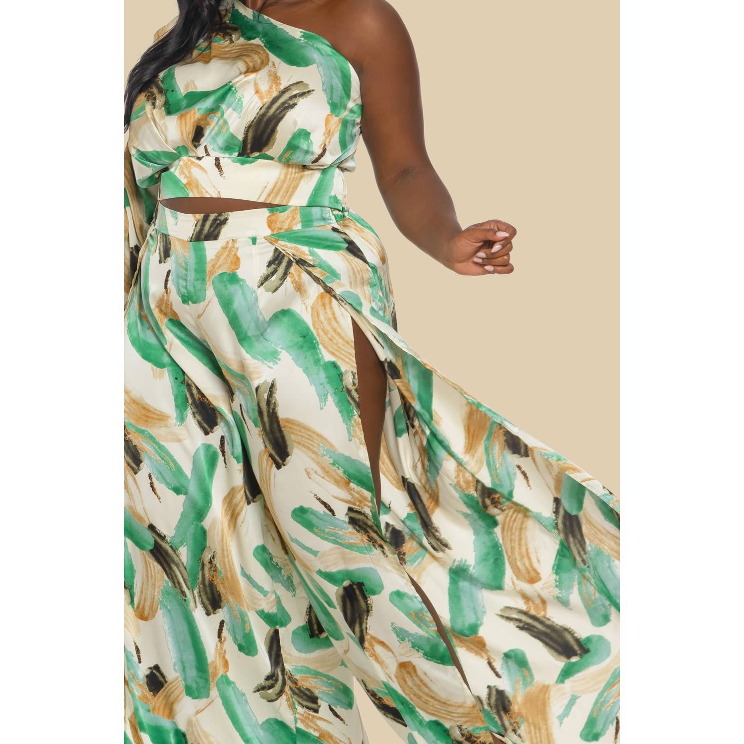 The Sang - Vente Jupe – femme - PLUS D'ENSEMBLES DE HAUT ET DE PANTALON IMPRIMÉS À UNE ÉPAULE11