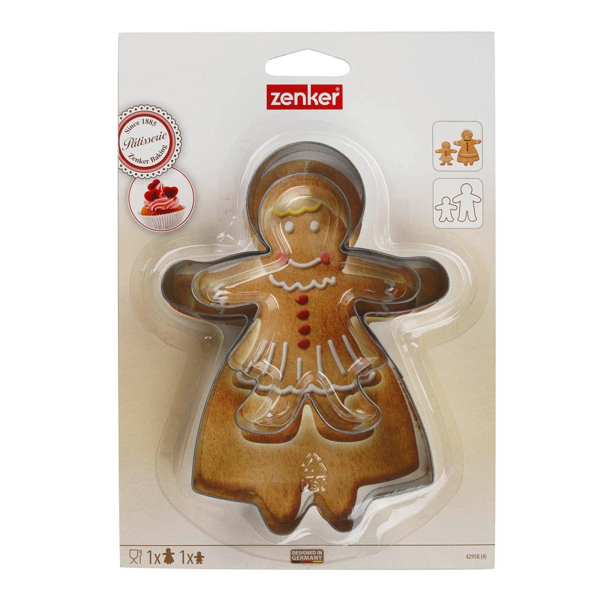 Zenker - Venta al por mayor Cortapastas - Set de 2 cortadores de galletas de jengibre Zenker9