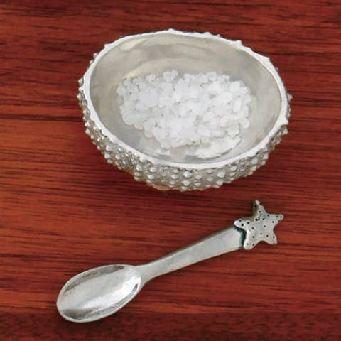 Sea Urchin Salt Cellar with Spoon for wholesale by Basic Spirit