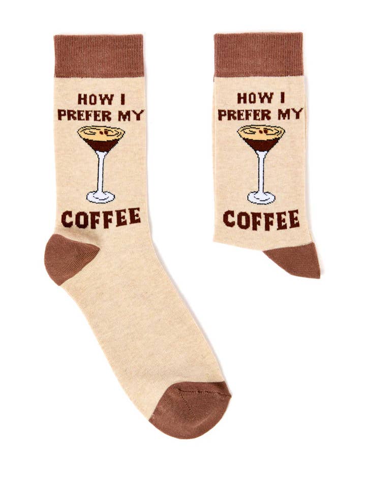 How I prefer my coffee - Socks for wholesale by Sara's threads
