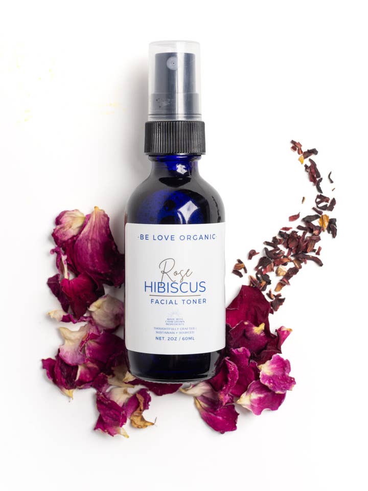 Rose + Hibiscus Toner for wholesale by BE LOVE ORGANIC SKINCARE