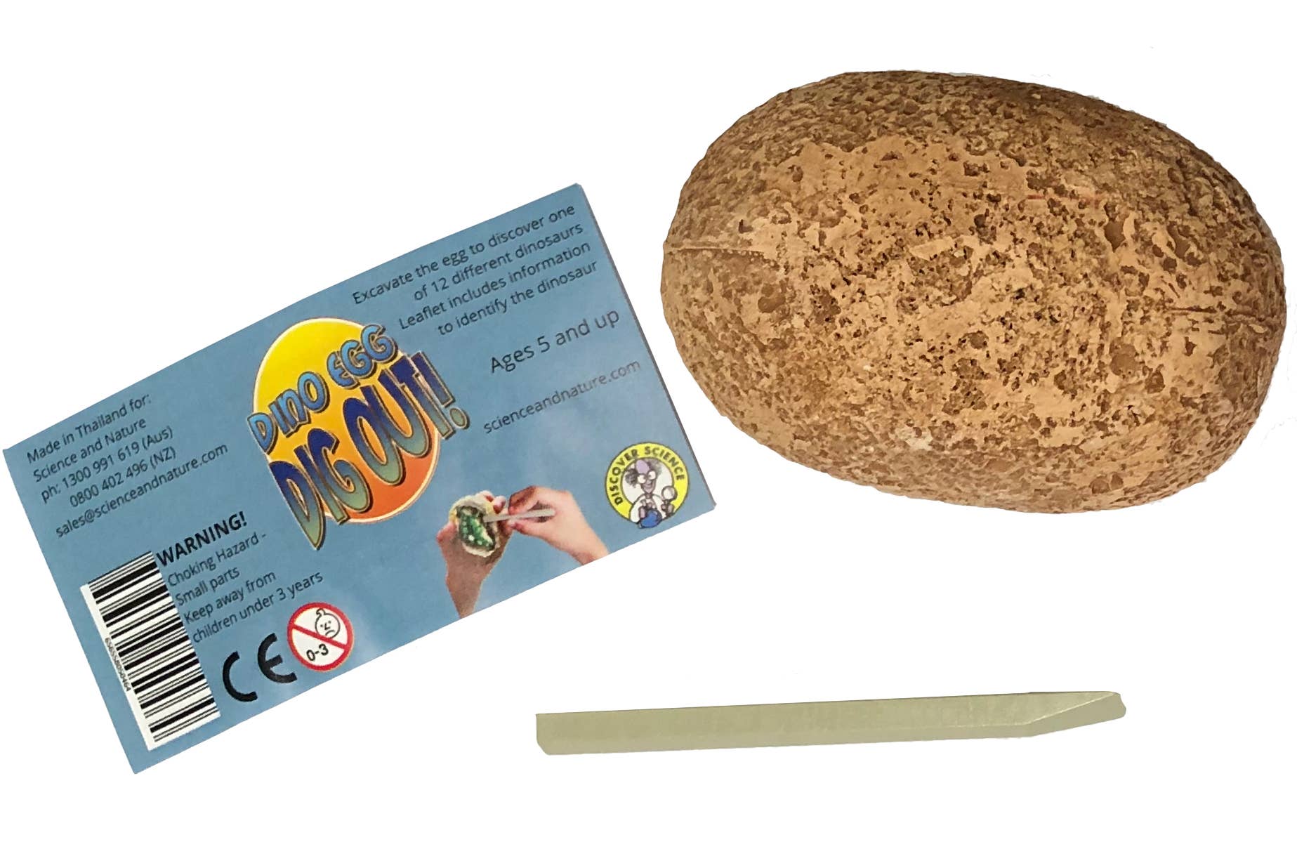 Science and Nature - Wholesale Toy Set - Kids - Dino Egg Dig Out (Display of 24)1