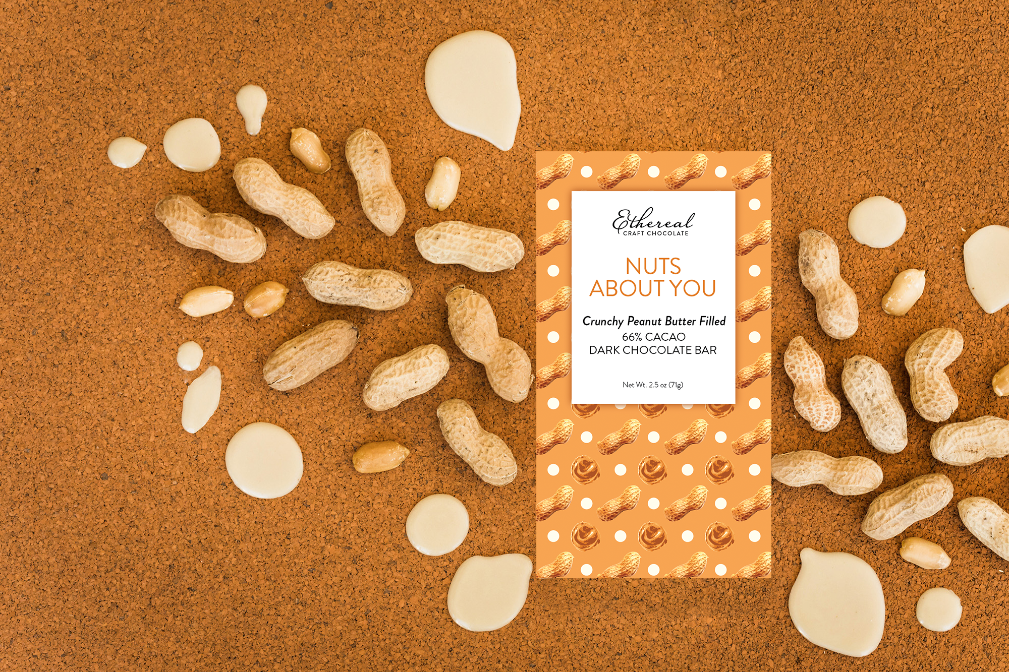 Ethereal Confections - Wholesale Chocolate Bar - Chocolate Bars - Nuts About You (each)2