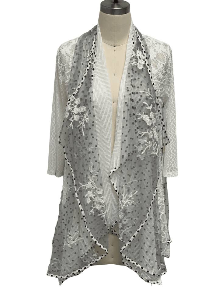 Snow White Open Front Cardigan (KS22712) for wholesale by Kamana