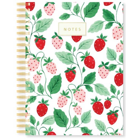Strawberry Spiral Journal 6x8 for wholesale by Eccolo