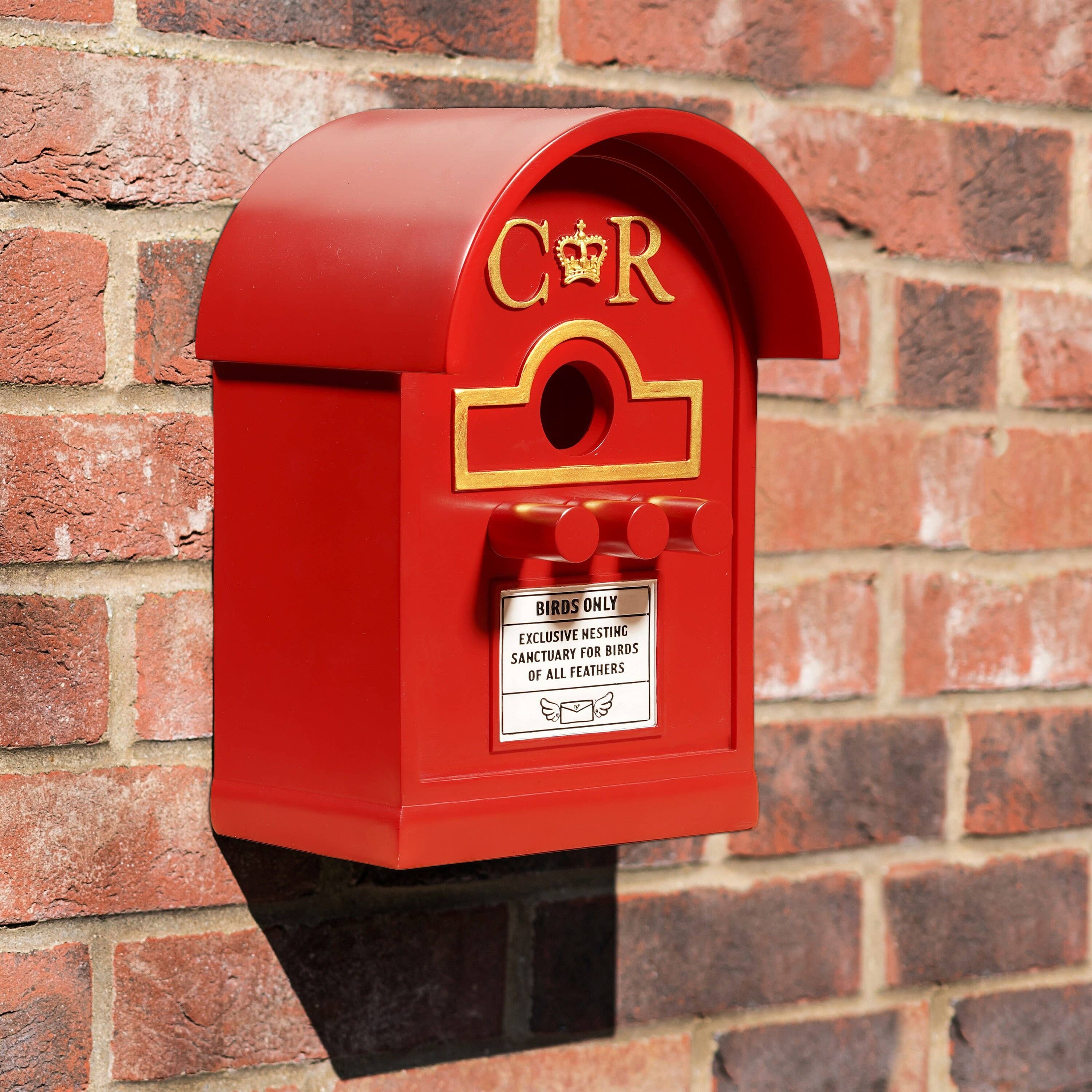 Muldale – Engroshandel Fuglehus – Postkasse fuglehus til små fugle i traditionelt brevkassedesign7