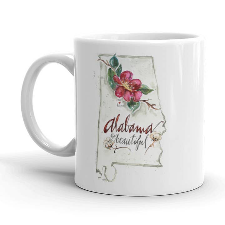 Alabama Ceramic Mug for wholesale by From The Heart Art