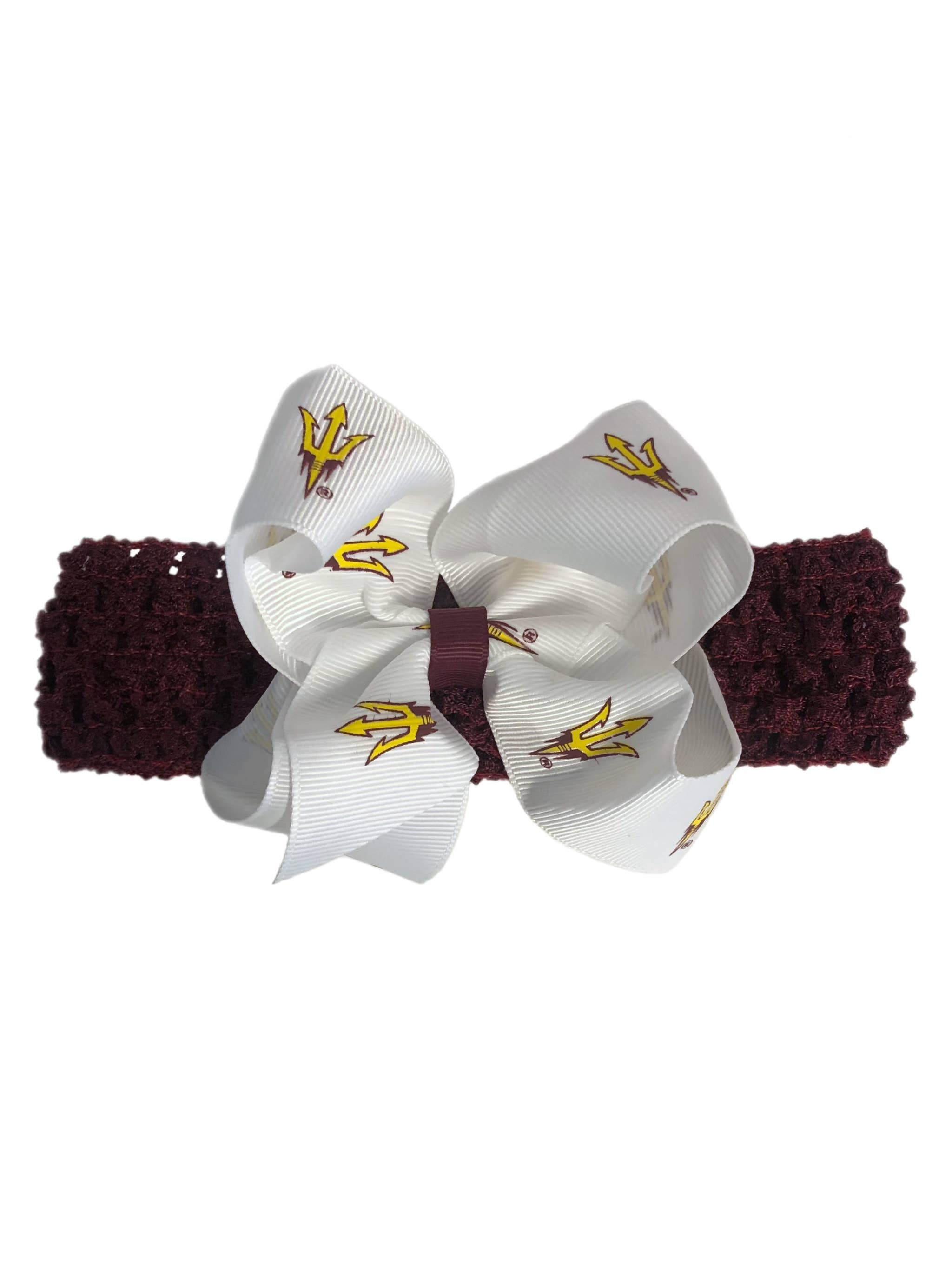 USA Licensed Bows and Accessories – wholesale Fashion headband – women's – Crochet Headband W/ Junior Bow #2689