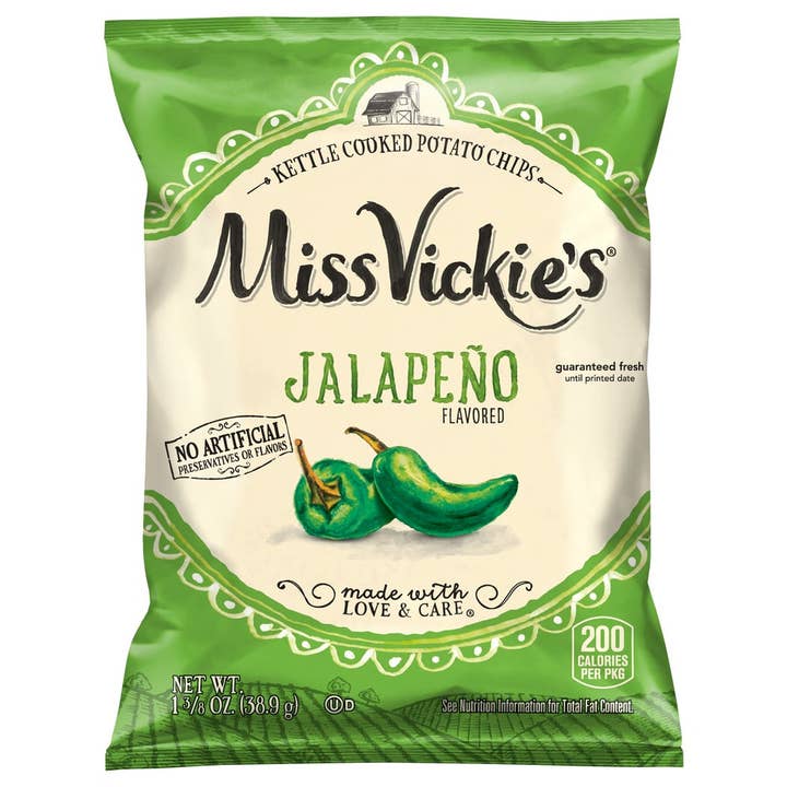 Swift Trade Group LLC - Wholesale Chips - Miss Vickie’s Kettle Cooked Potato Chips, Jalapeno, 1.38 oz,2