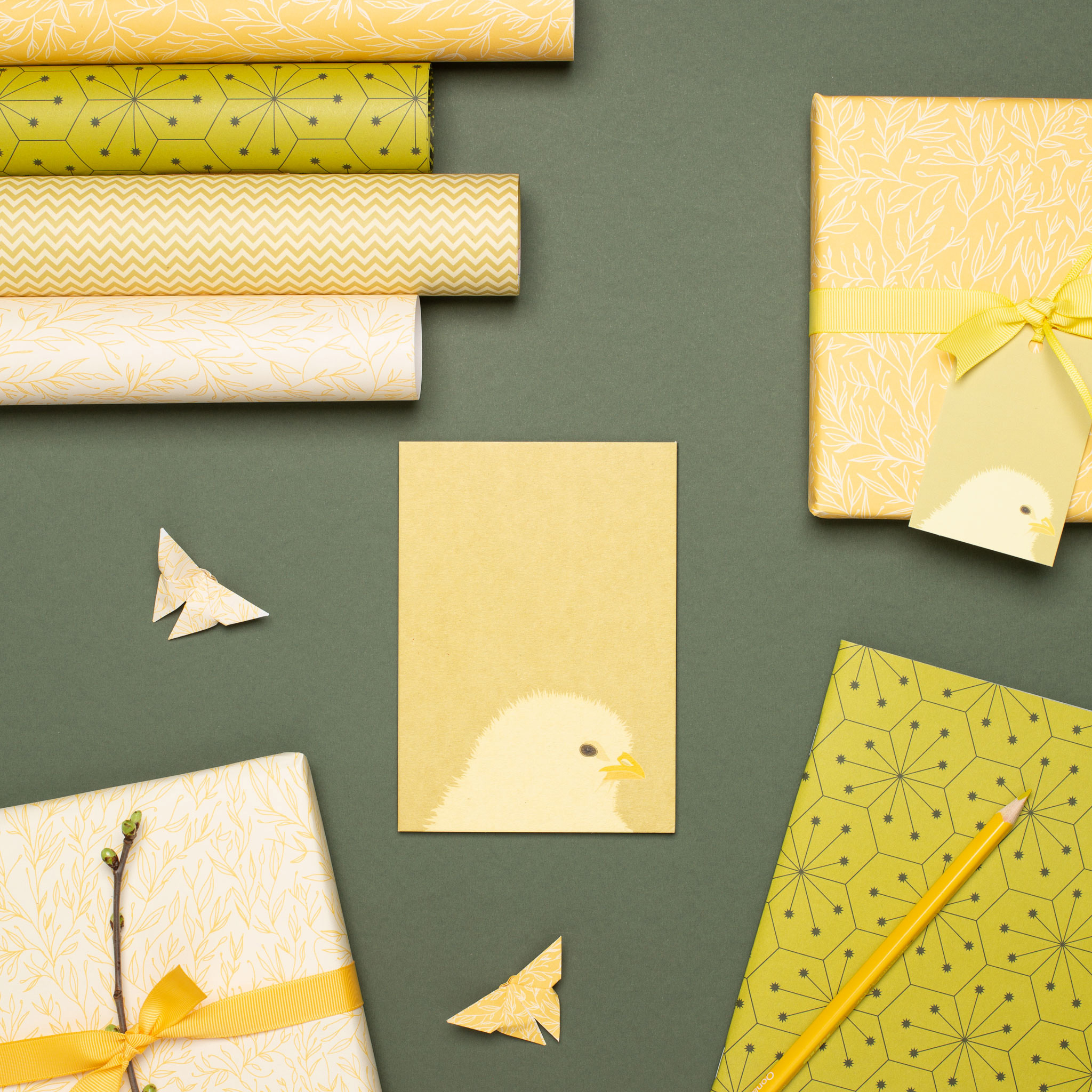 My Pretty Circus - Wholesale Easter Card - Simple Easter card: Happy Easter card chick soft green7