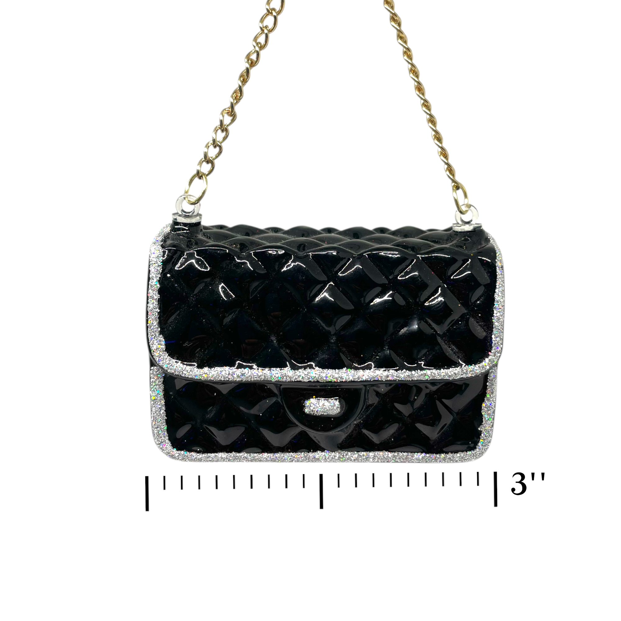 Noel Box - Wholesale Ornament - Quilted Purse Glass Christmas Ornament4