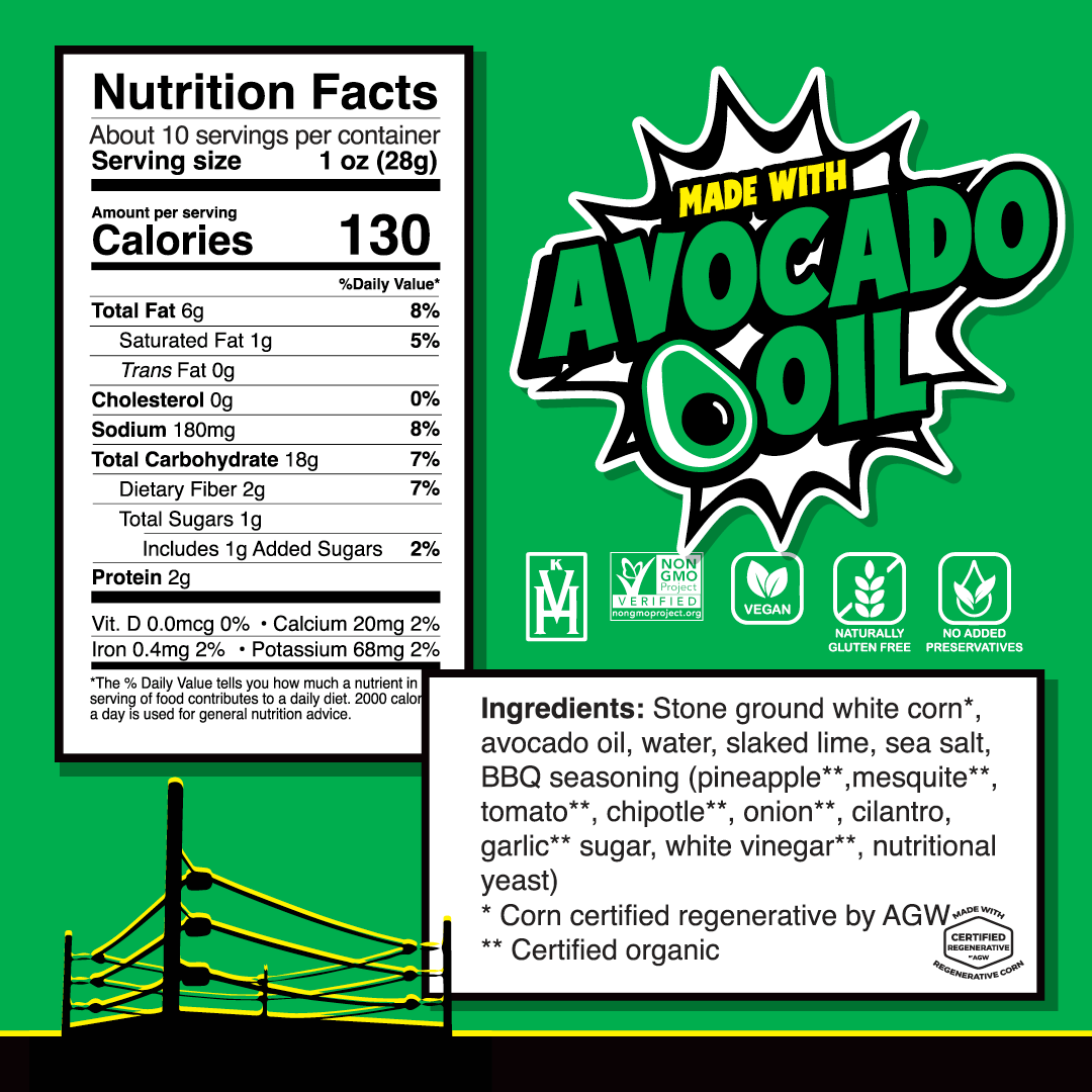 EL NACHO - Wholesale Chips - Pineapple BBQ - ¡Yo Piña!, 100% Avocado Oil, GF, Vegan4