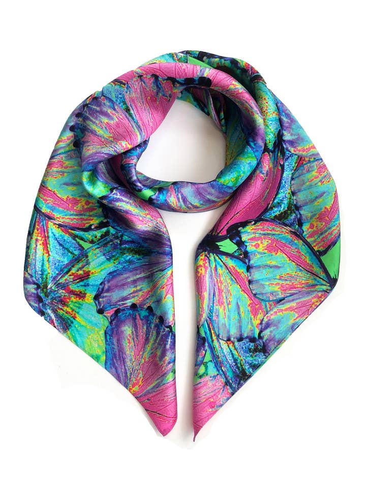 Féileacán (Fjäril) Silkescarf för wholesale av Jennifer Rothwell