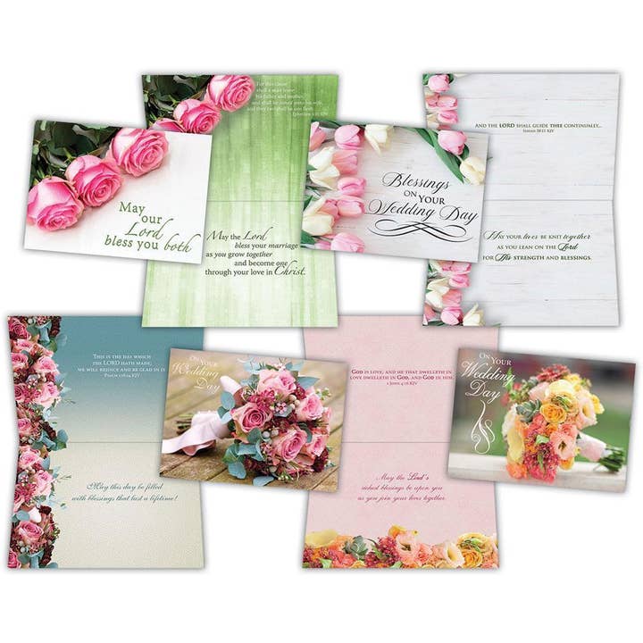 Wedding Florals - Assorted Boxed Wedding Cards for wholesale by Crown Point Graphics