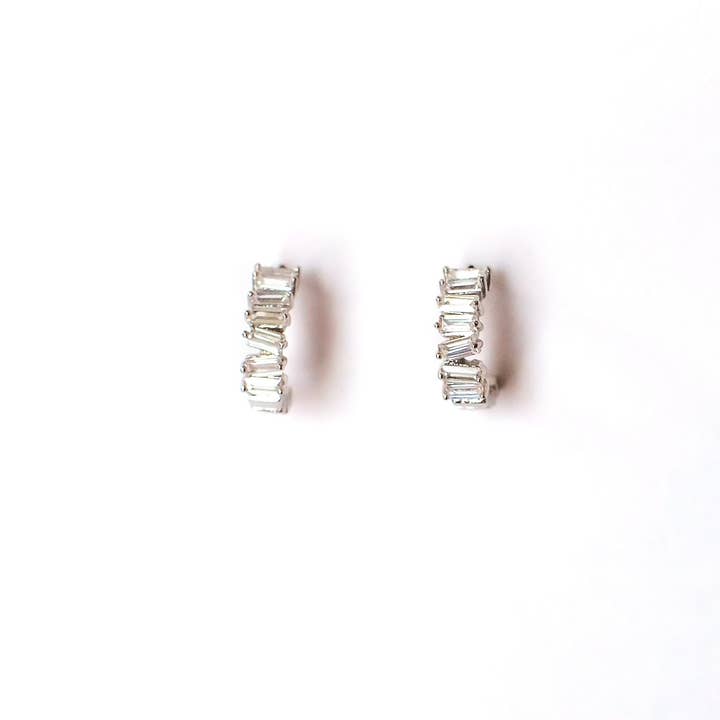 Adorn512 - Wholesale Huggie Earrings - Baguette Huggies2