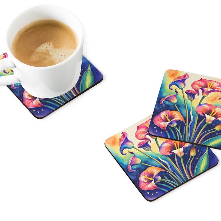 Colorful Calla Lilies Foam Coaster Set of 4 DAC1937FC and other Purchase Wholesale fresh calla lilies. Free Returns & Net 60 Terms on Faire trending on Faire.