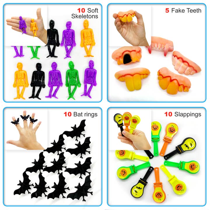 SWIRLLINE - Wholesale Party Favor - Halloween Feestgunsten Bulk speelgoed Assortiment 92PCS- Bucket Stuffers Pinata Filler - Halloween Treat Bags - Trick or Treat Toys Snuisterijen voor kinderen Klasschatkist - Carnavalsprijzen
