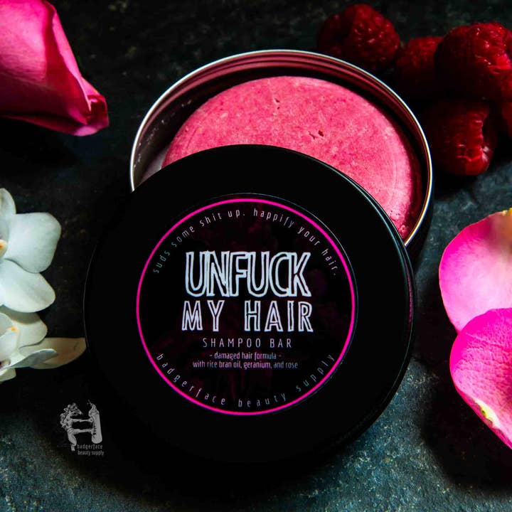 Badgerface Beauty Supply - Wholesale Shampoo Puck/Solid Shampoo - Sulfate-Free Shampoo Bars. Natural Hair Products.