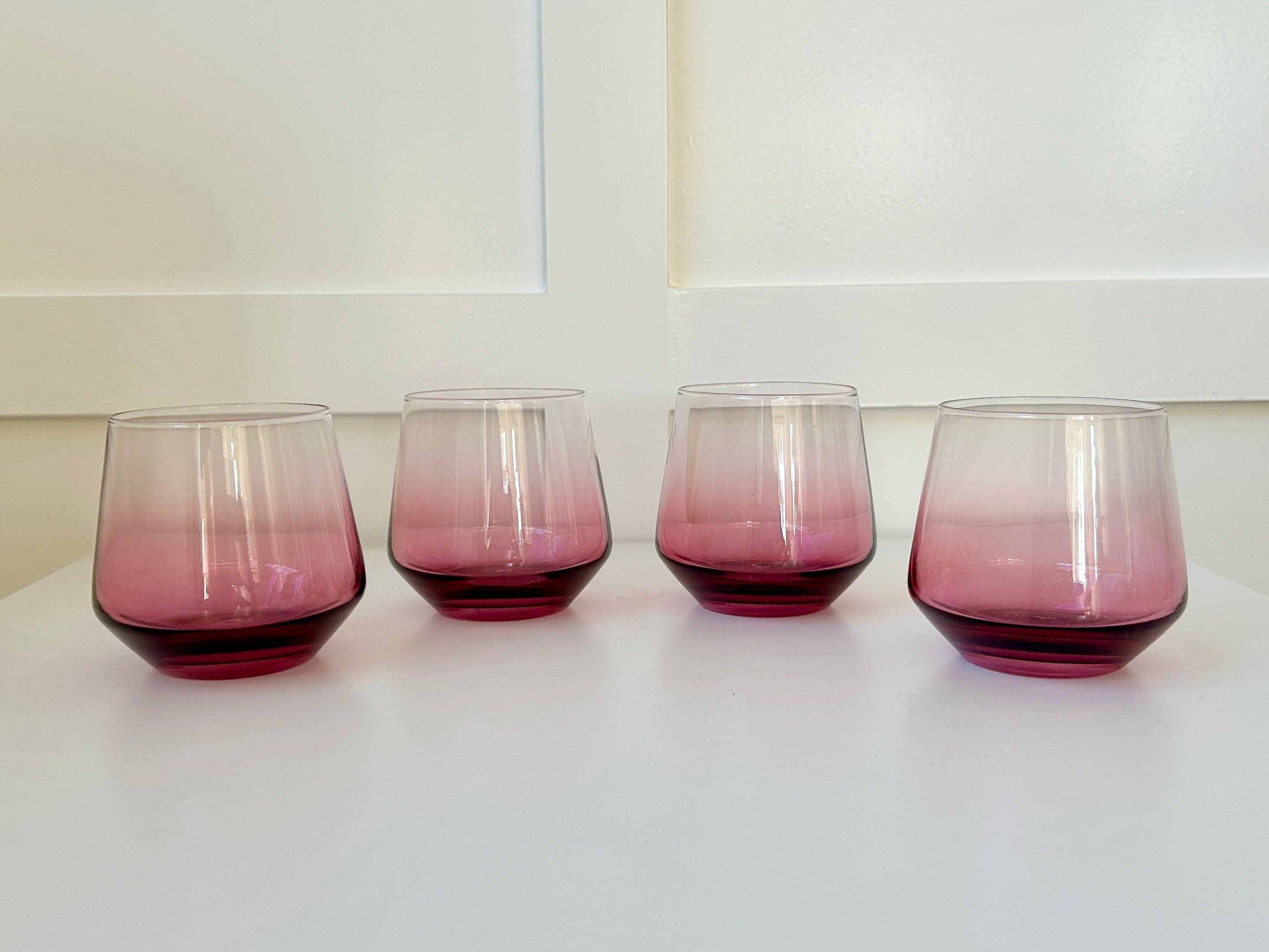 Byrdeen - Wholesale Wine Glass - Chrysanthemum Stemless Glass Set1